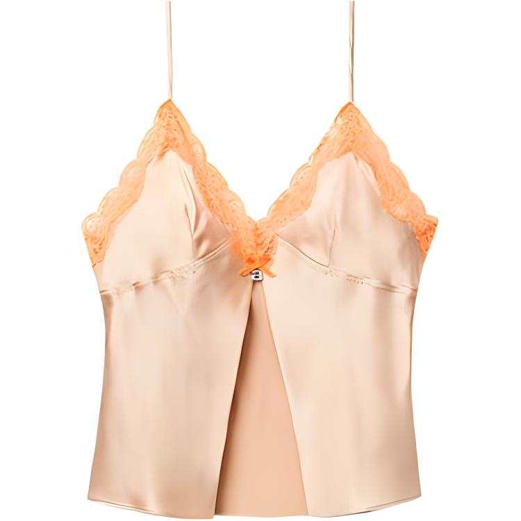 Alexander Wang Camisoles Women's Peach Snow Cone Color Collarless Moderate Other