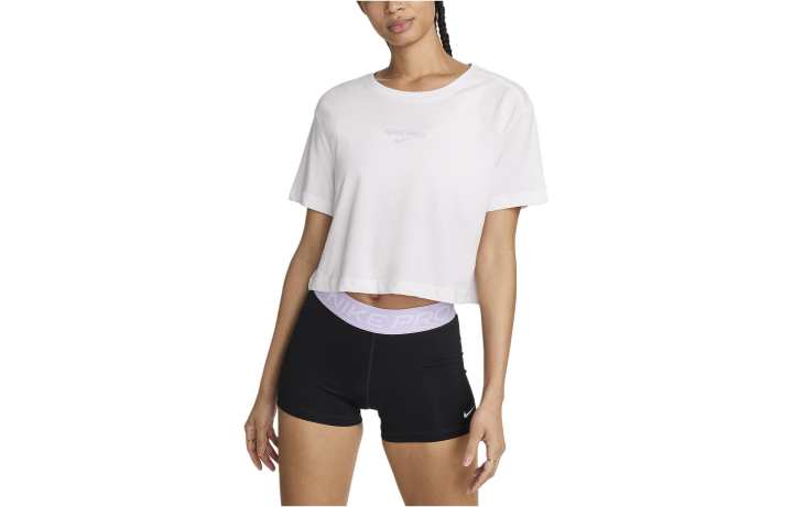 Nike Nike Drop Shoulder Sleeve T Shirt Women's White