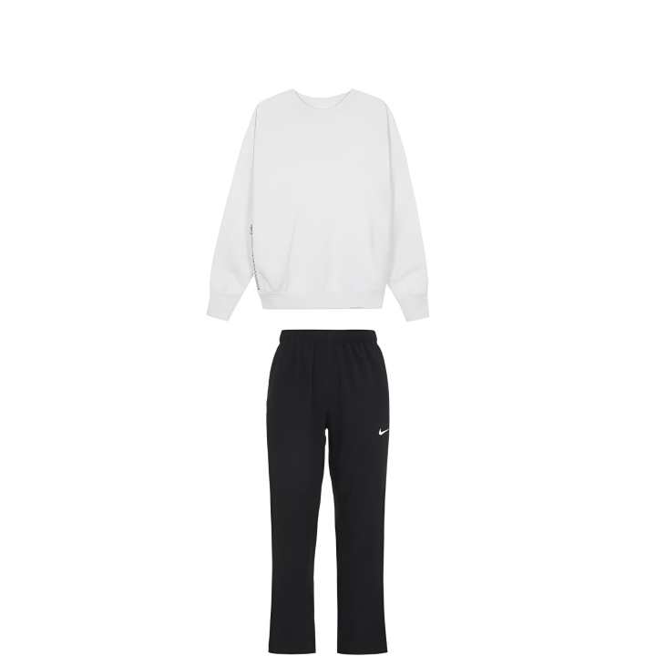 Nike Nike Casual Sportswear Men's White/Black Crew Neck Moderate
