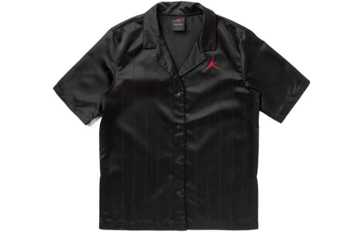 Jordan Jordan Shirts Women's Black Lapel Moderate Shirt