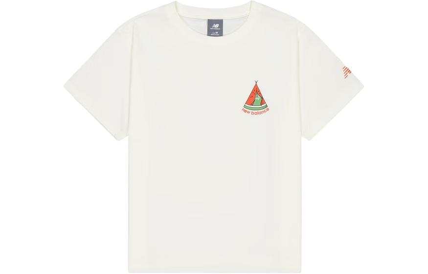New Balance New Balance Drop Shoulder Sleeve T Shirt Women's White