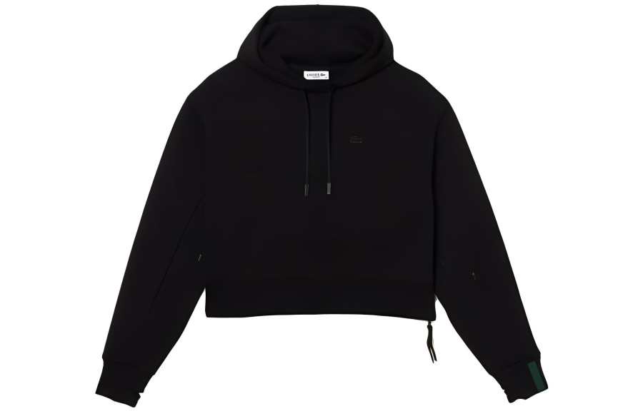 Lacoste embroidered-logo thumb-slot hoodie