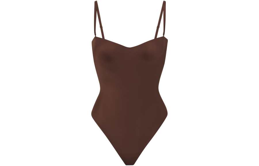 Skims Contour Llft Stralght Neck Bodysult Jumpsuit Women's COCOA/Cocoa