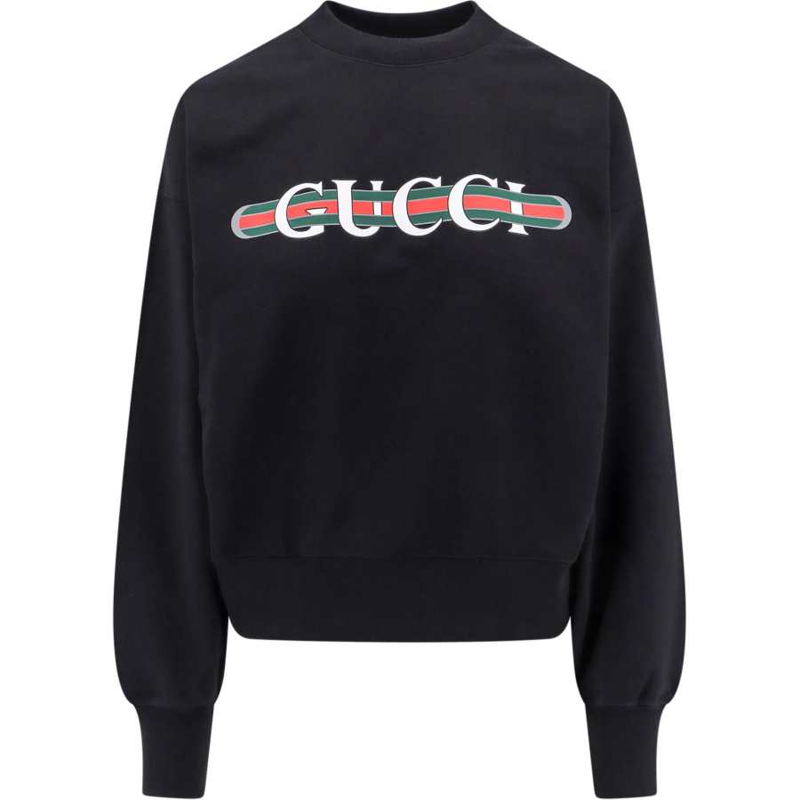 GUCCI GUCCI Logo Printed Jersey Sweatshirt