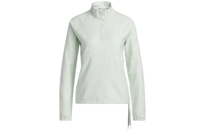 Adidas Adidas Sweatshirts Women's Linen Green Stand Collar Moderate Regular