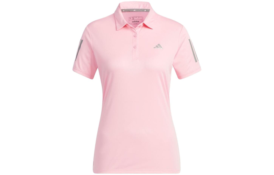 Adidas Adidas Polo Shirts Women's Pink Polo Collar Moderate Other