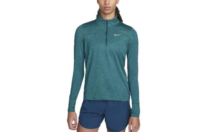 Nike Nike T Shirts Women's Violet Blue Stand Collar Moderate Straight Fit
