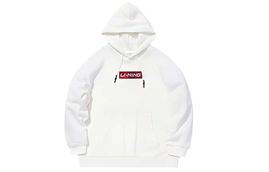 Li-Ning Li Ning Sweatshirts Women's Ivory Hooded Thickened