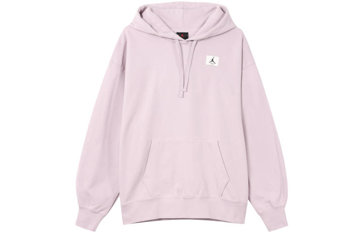 Jordan Jordan W J Flight Flc Hoodie Solid Color Logo Athleisure Fleece Lined Hooded Pullover Long Sleeved Sweatshirt Women's