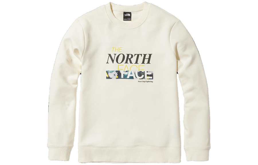 THE NORTH FACE Sweatshirts Women's Ecru Crew Neck Moderate Other
