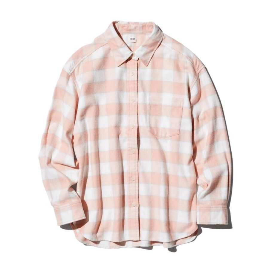UNIQLO Shirt Women's Pastel Pink