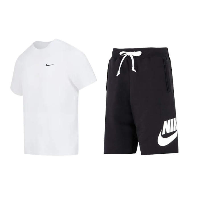Nike Nike Casual Sportswear Unisex White/Black Crew Neck Moderate