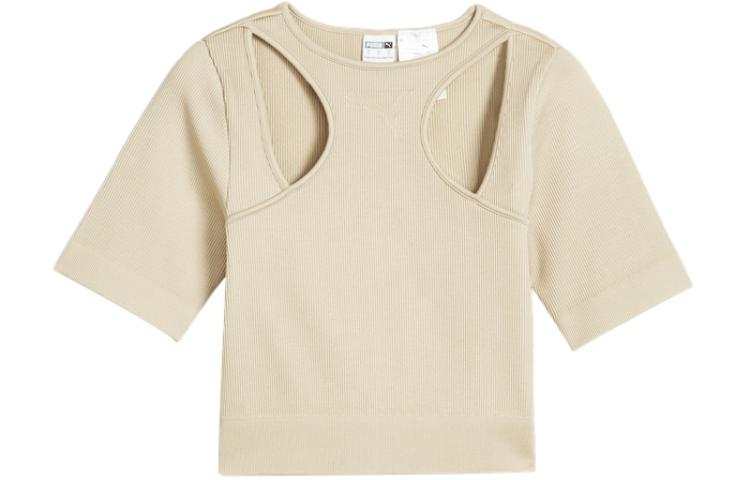 PUMA HER CREW TR T Shirt Women's Ecru