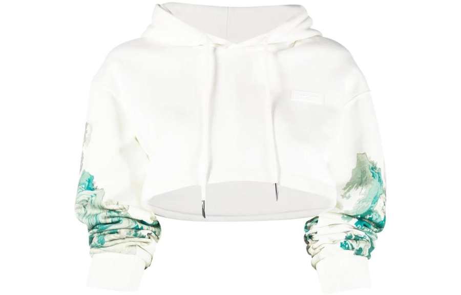 Feng Chen Wang Sweatshirts Women's White Hooded Moderate Regular