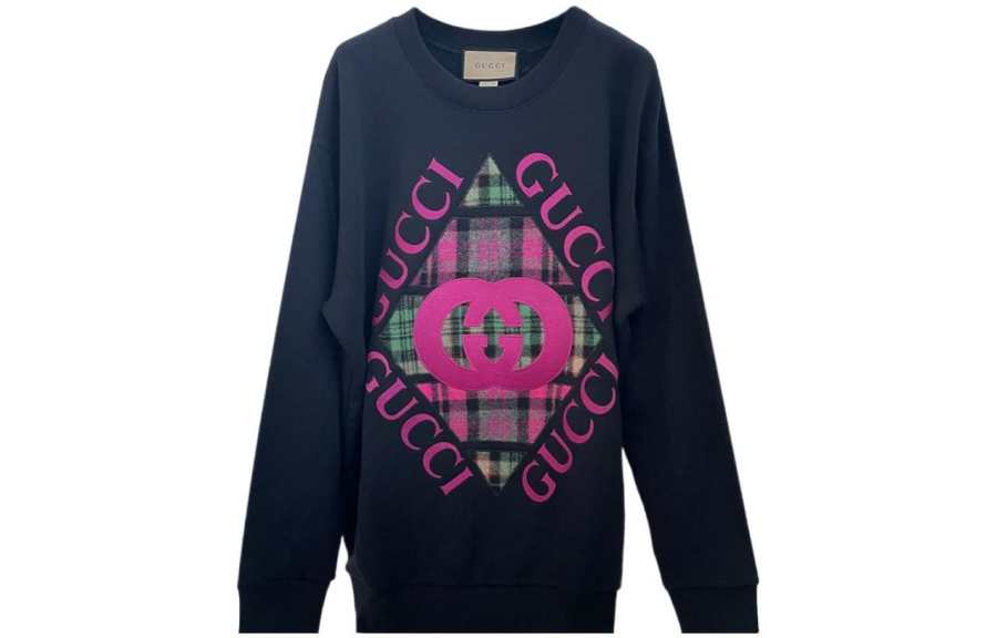 GUCCI Sweatshirt Women's Navy Blue