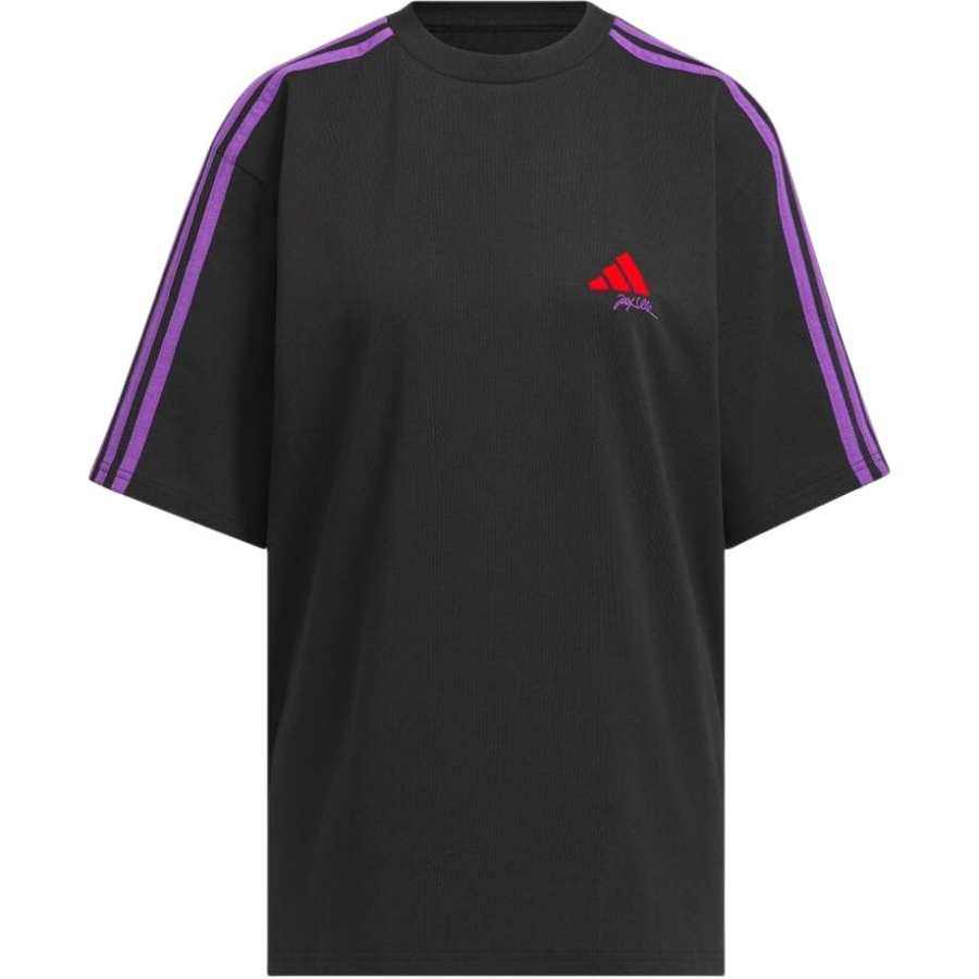 Adidas Adidas Drop Shoulder Sleeve T Shirt Women's Black