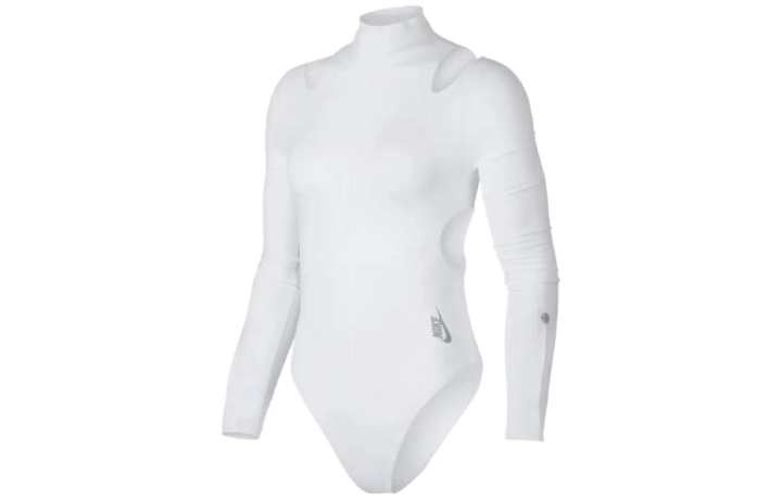 Nike Nike Bodysuits Women's White Stand Collar Straight Fit