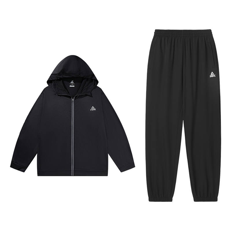 PEAK PEAK Running Clothing Sets Unisex Black