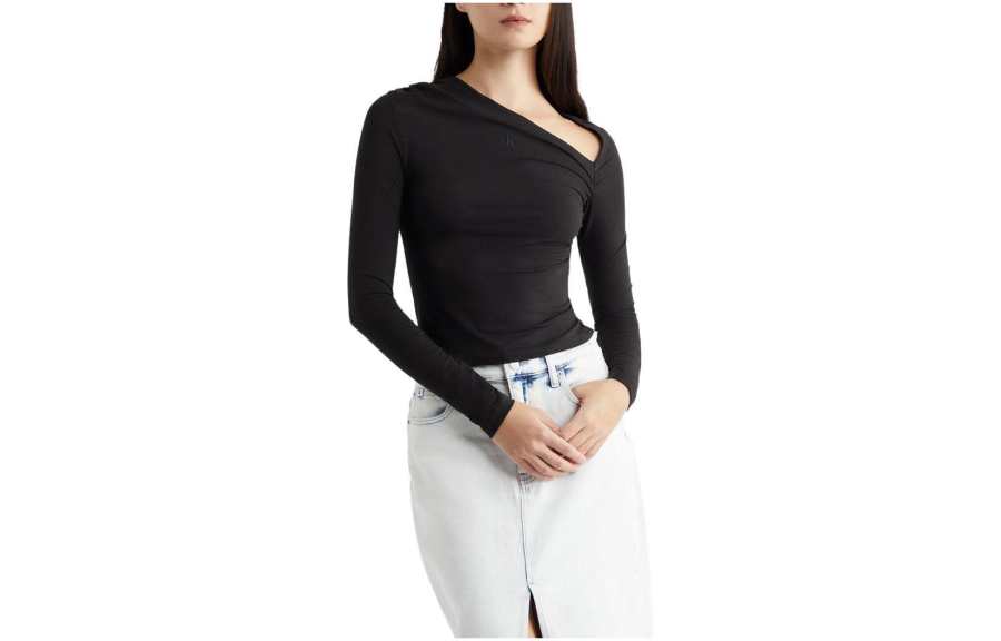 CALVIN KLEIN Regular T Shirt Women's Black