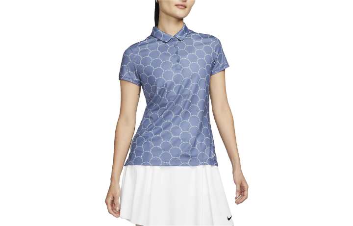 Nike Nike Polo Shirts Women's Blue Polo Collar Moderate Straight Fit