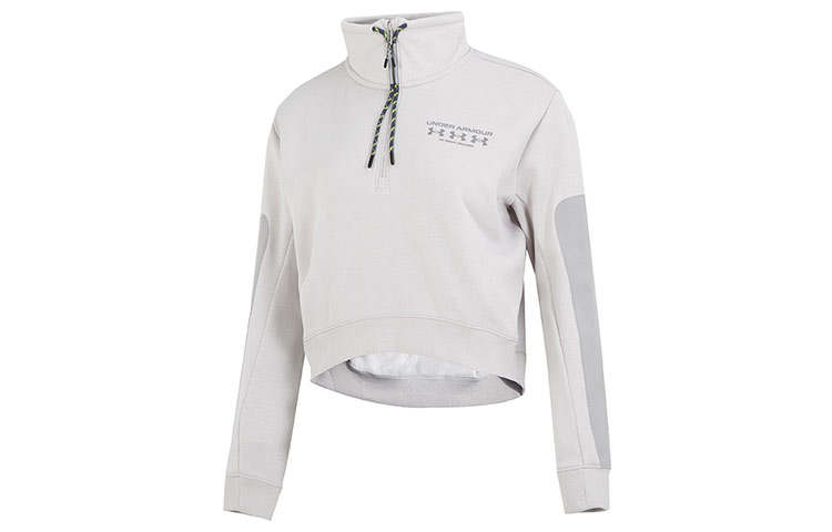 Under Armour Sweatshirts Women's Gray Stand Collar Moderate Regular