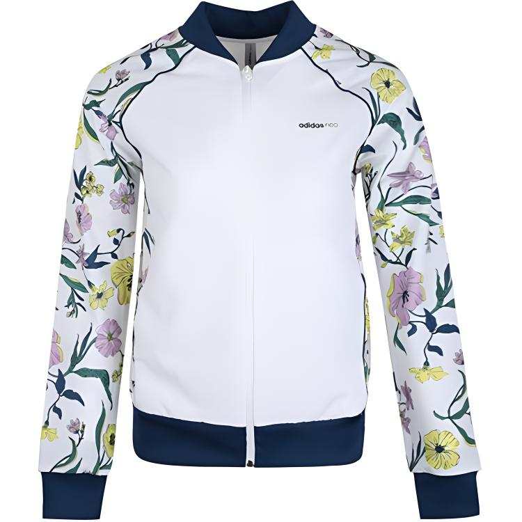 Adidas Neo Jackets Women's White V Neck Moderate Other