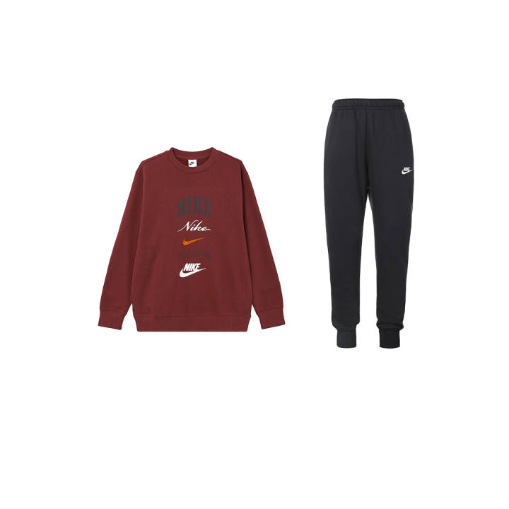 Nike Nike Sweatshirt Sets Men's Crew Neck Thickened