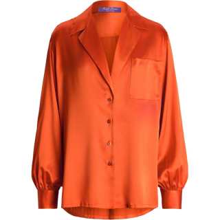 Ralph Lauren Collection stretch-silk long-sleeve shirt
