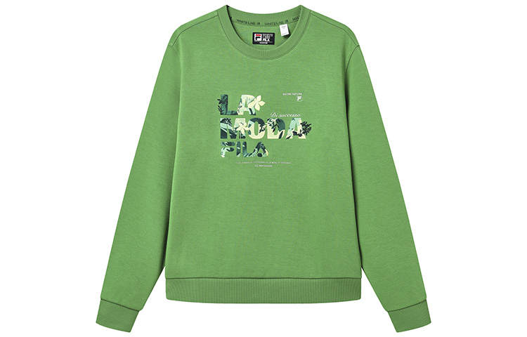 FILA Sweatshirts Women's Dark Green Crew Neck Moderate Other