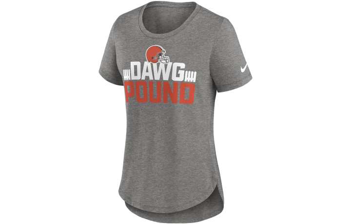 Nike Nike T Shirts Women's Charcoal Gray Crew Neck Moderate Straight Fit