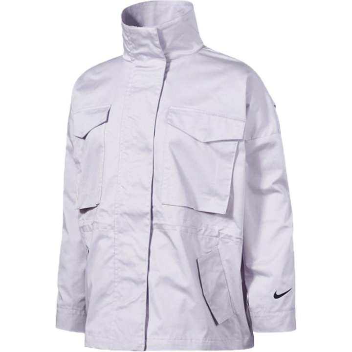 Nike Nike Jackets Women's Light Gray Stand Collar Moderate Workwear
