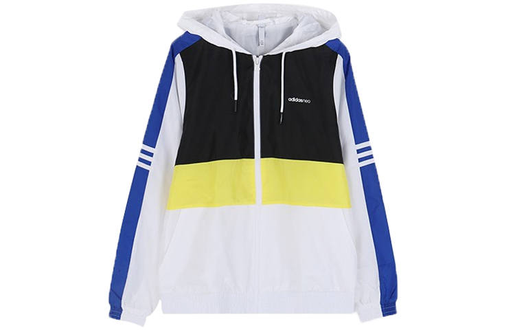 Adidas Neo Jackets Women's White/Lemon Hooded Moderate Other