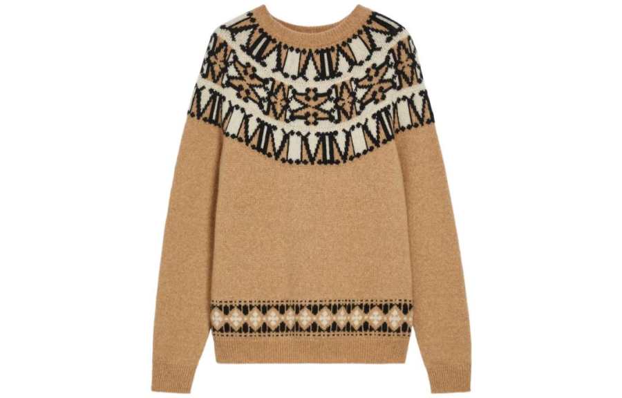 MaxMara MaxMara Sweaters Women's Camel Crew Neck Moderate