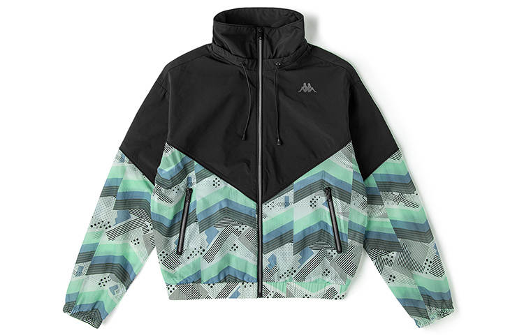 Kappa Jackets Women's Black Stand Collar Moderate Other