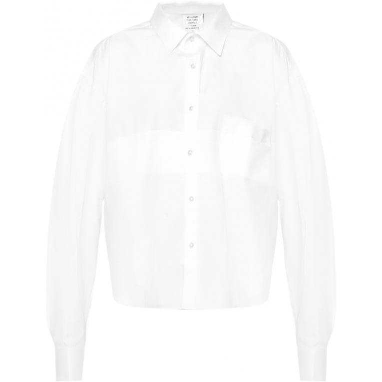 Vetements Shirts Women's White Lapel Moderate Other