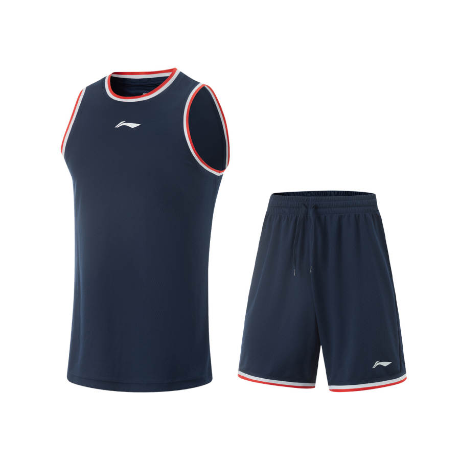Li-Ning Li Ning Professional Basketball Collection Basketball Suit Men's Guangdong Blue