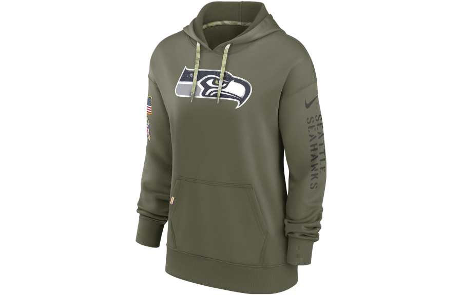 Nike Nike Sweatshirts Women's Dark Green Hooded Moderate Regular