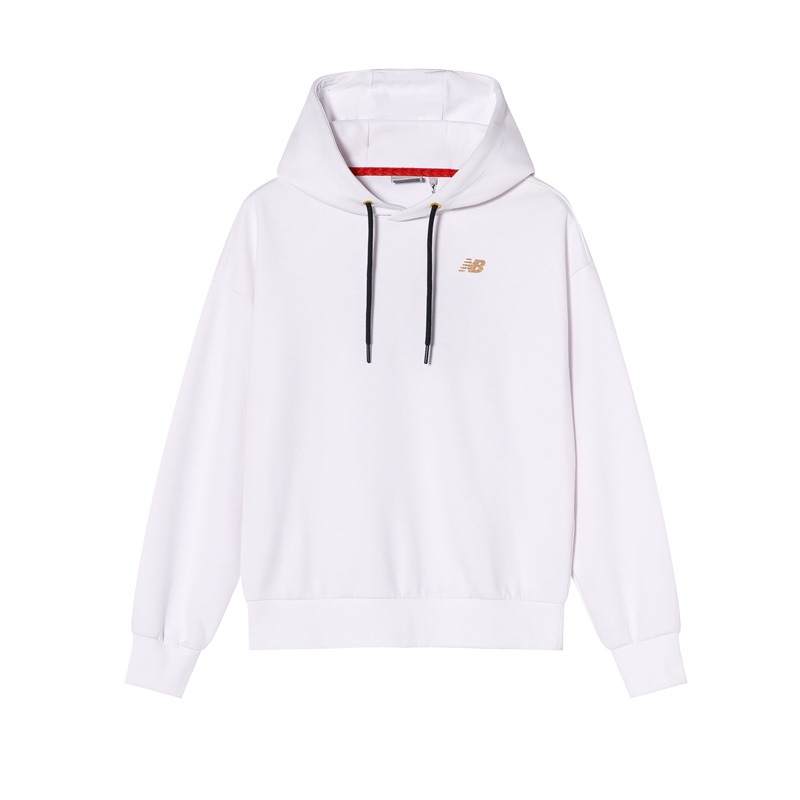New Balance New Balance Sweatshirts Women's White Hooded Moderate Regular