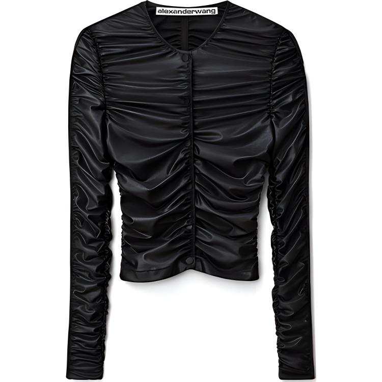 Alexander Wang Jackets Women's Black Crew Neck Moderate Other
