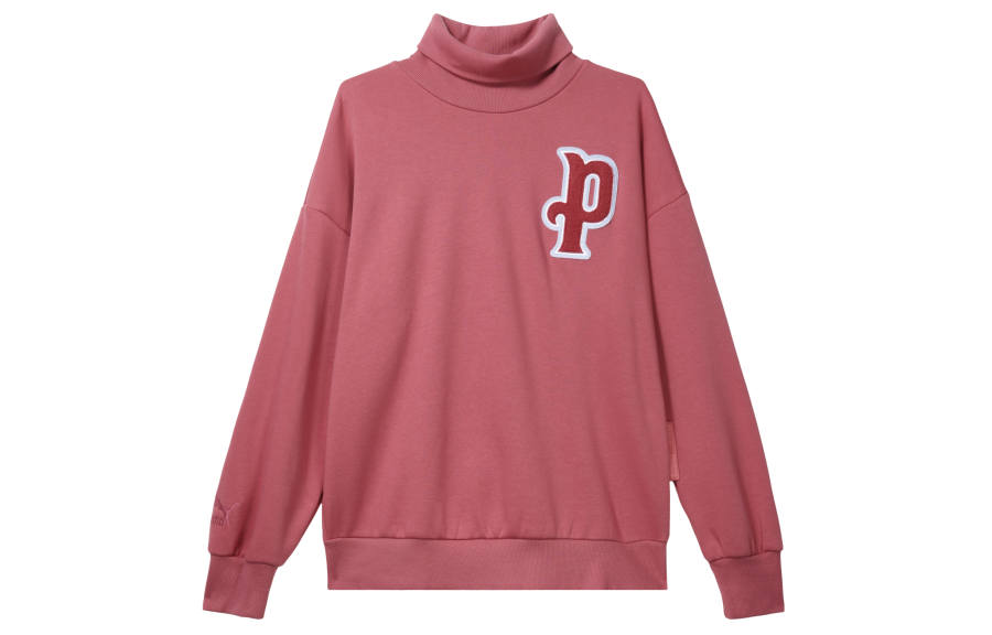 PUMA Sports Life Collection Sweatshirts Women's Pink Stand Collar Moderate Other