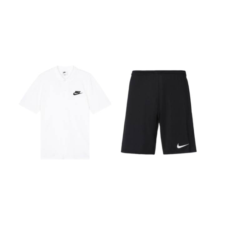 Nike Nike Casual Sportswear Men's White/Black Polo Collar Moderate