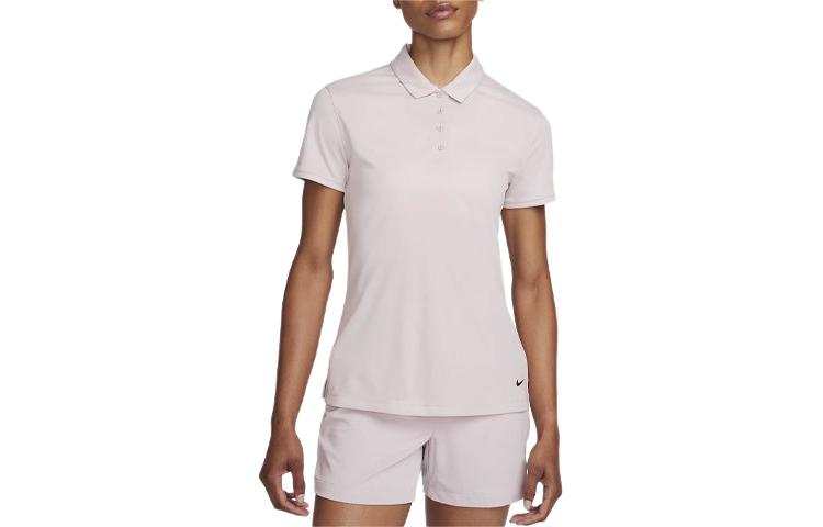Nike Nike Dri FIT Victory Polo Shirt Women's White Gold Purple