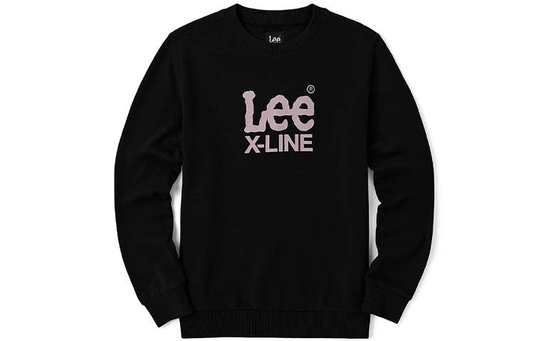 Lee Sweatshirts Women's Black Crew Neck Moderate Regular
