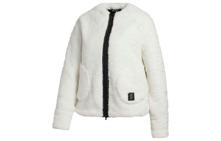 Adidas Adidas Jackets Women's Jade White Collarless Thickened Reversible