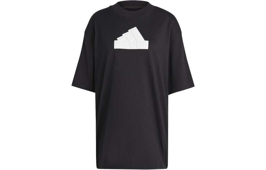 Adidas Adidas T Shirts Women's Black Crew Neck Moderate Straight Fit