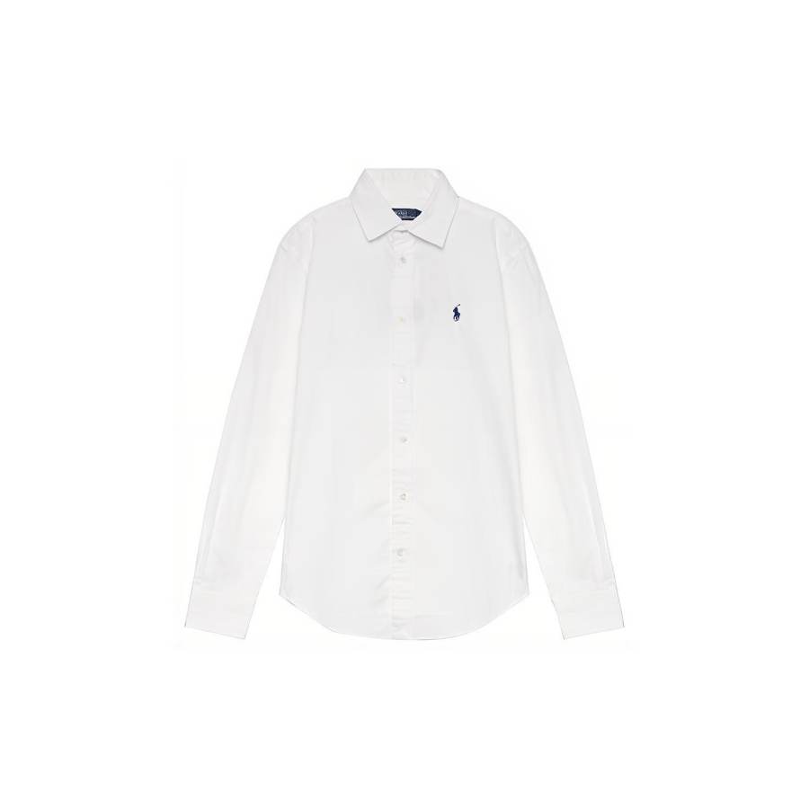 Polo Ralph Lauren Logo Embroidered Curved Hem Shirt