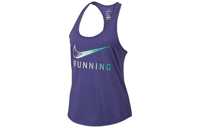 Nike Nike T Shirts Women's Purple Crew Neck Moderate Straight Fit