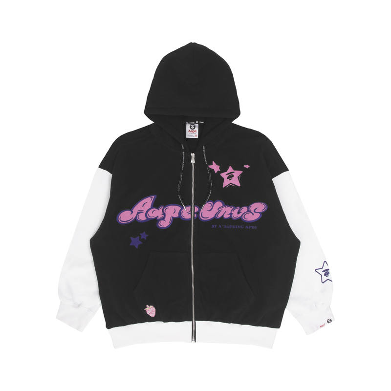 Aape Logo-embroidered Zipped Hoodie