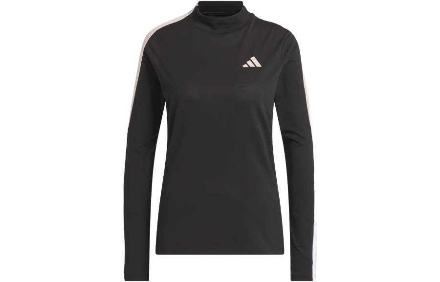 Adidas Adidas T Shirts Women's Black Half Turtleneck Moderate Straight Fit