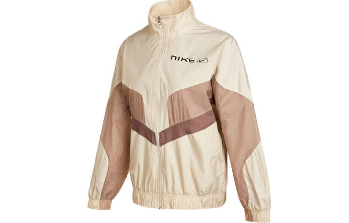 Nike Nike Jackets Women's Khaki Stand Collar Moderate Other